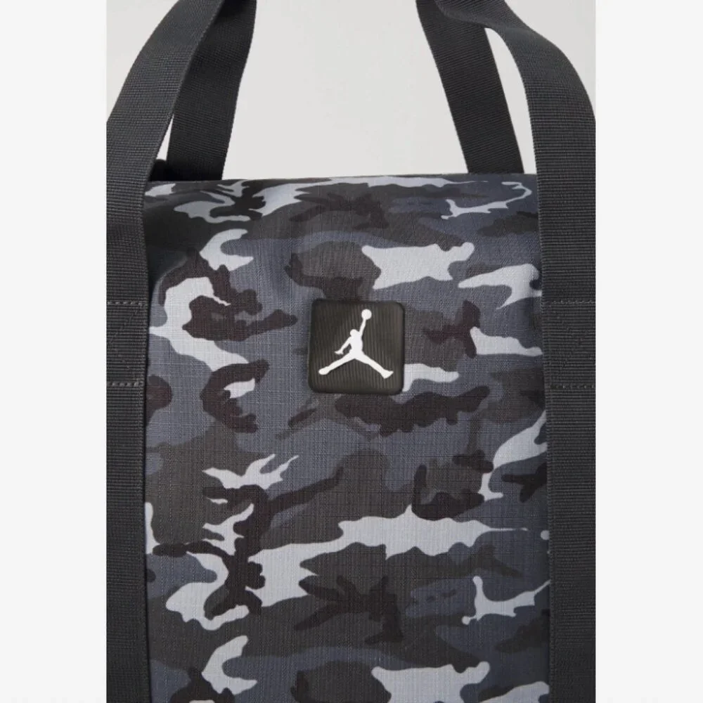 Jordan Flight Duffle Cordura Travel Training Gym Overnight Bag 40L Grey Camo